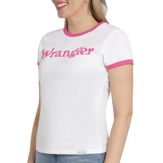 Foto 5 | Playera Mujer Wrangler Slim Fit 362 Blanco