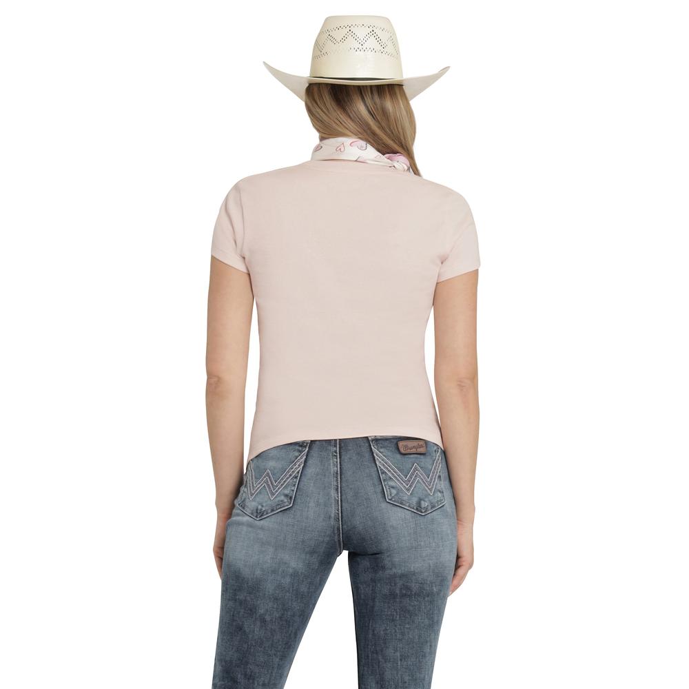 Foto 4 pulgar | Playera Wrangler Slim Fit 360 Rosa para Mujer