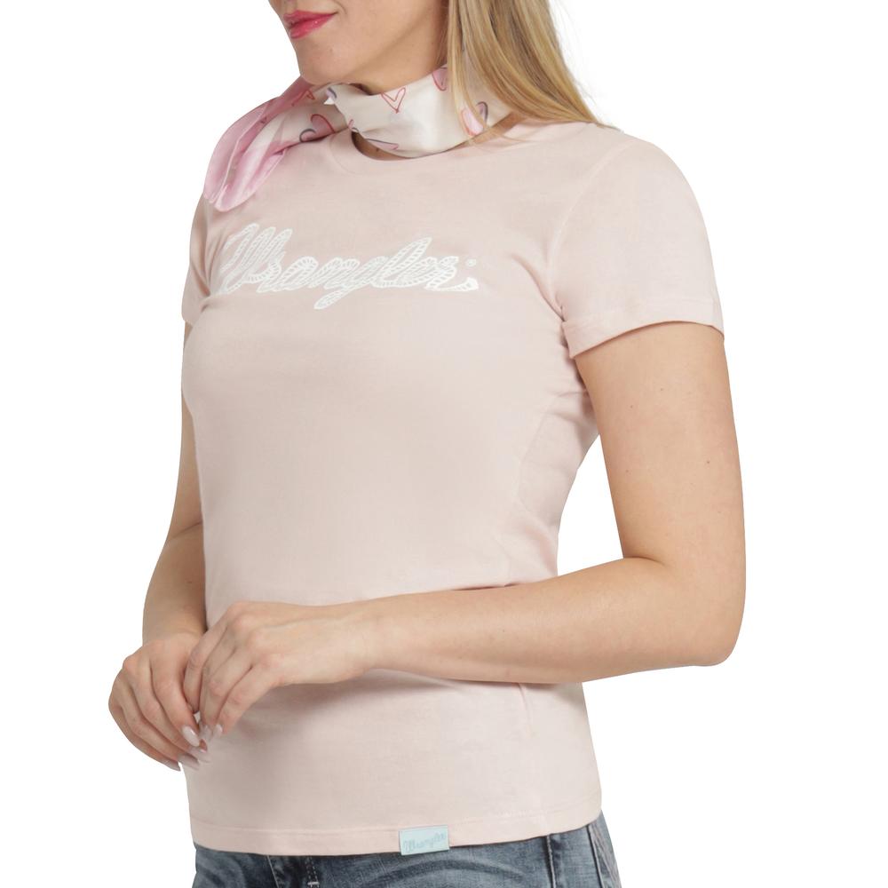 Foto 6 pulgar | Playera Wrangler Slim Fit 360 Rosa para Mujer