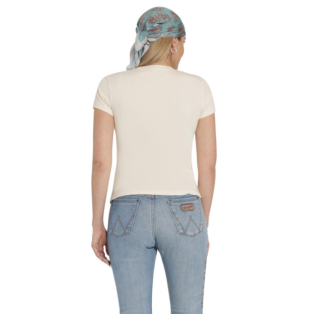 Foto 4 pulgar | Playera Mujer Wrangler Slim Fit 369 Beige