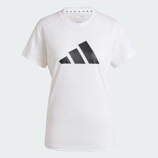 Foto 3 | Playera De Entrenamiento Train Essentials Big Performance Logo Adidas Blanco Mujer