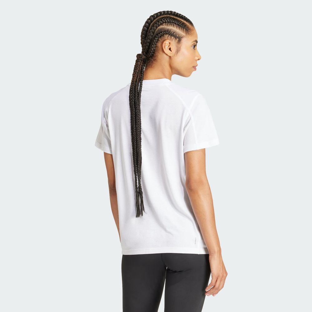 Foto 5 pulgar | Playera De Entrenamiento Train Essentials Big Performance Logo Adidas Blanco Mujer