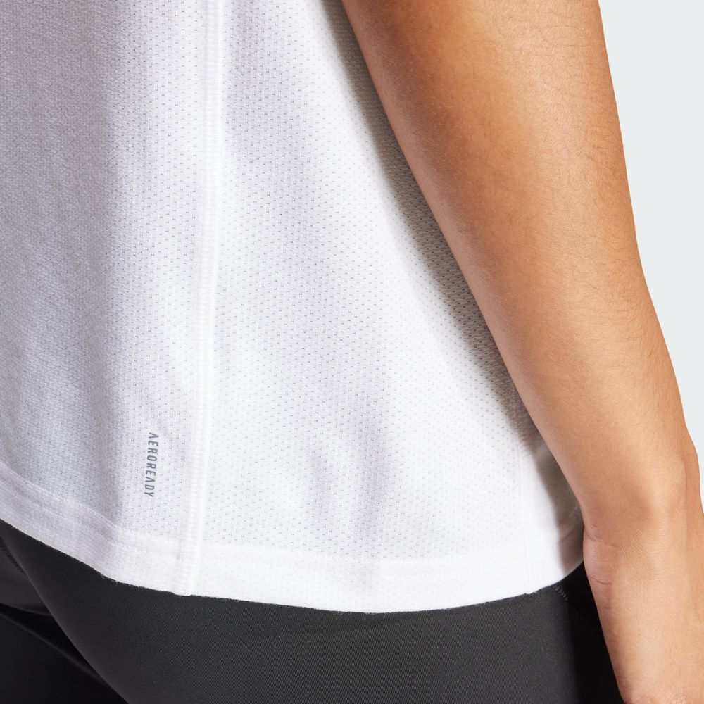 Foto 8 pulgar | Playera De Entrenamiento Train Essentials Big Performance Logo Adidas Blanco Mujer
