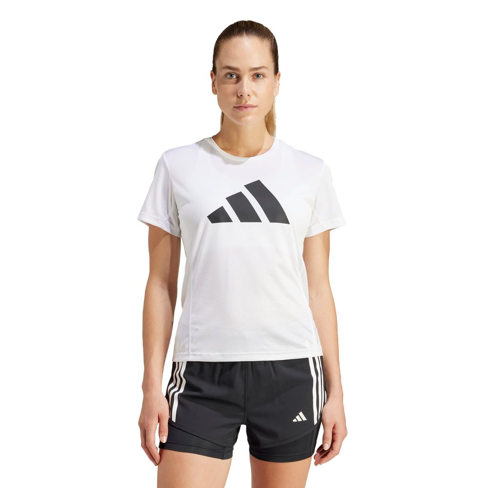 Foto 3 pulgar | Camiseta Run It Adidas Blanco Mujer