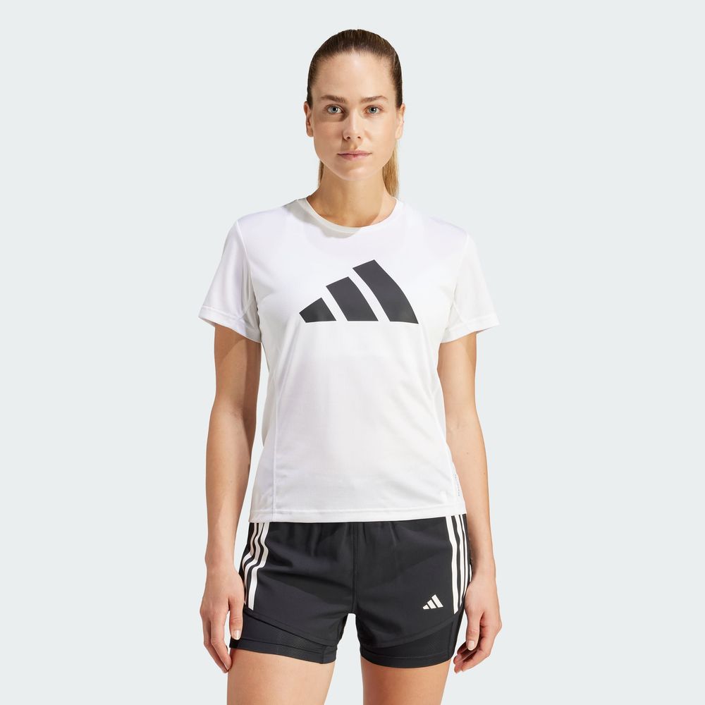 Foto 5 pulgar | Camiseta Run It Adidas Blanco Mujer