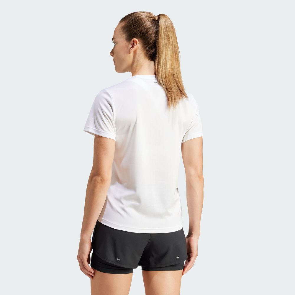 Foto 6 pulgar | Camiseta Run It Adidas Blanco Mujer