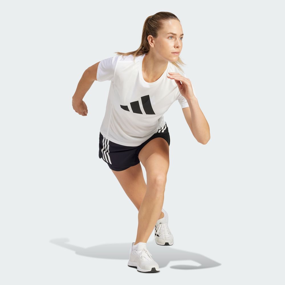 Foto 7 pulgar | Camiseta Run It Adidas Blanco Mujer