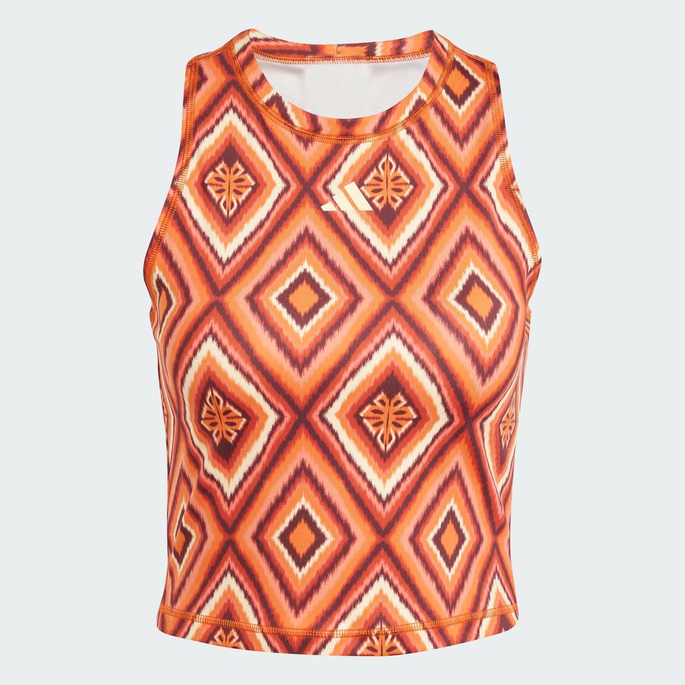 Foto 4 pulgar | Playera Sin Mangas De Training Adidas X Farm Rio Adidas Azul Mujer