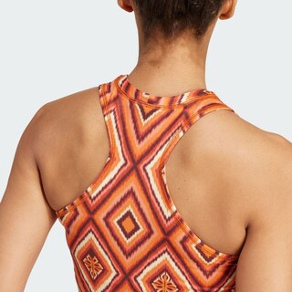 Foto 8 | Playera Sin Mangas De Training Adidas X Farm Rio Adidas Azul Mujer