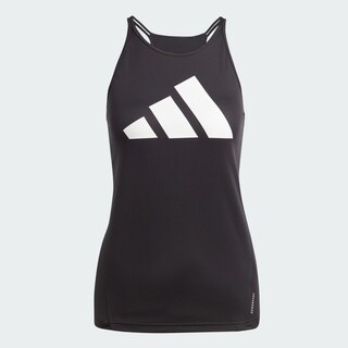 Foto 2 | Playera Sin Mangas Run It Adidas Negro Mujer