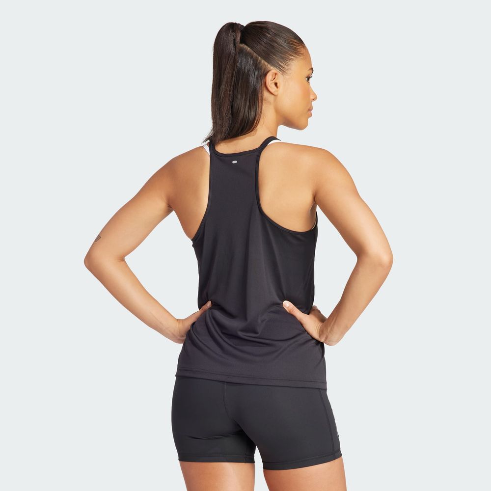 Foto 5 pulgar | Playera Sin Mangas Run It Adidas Negro Mujer