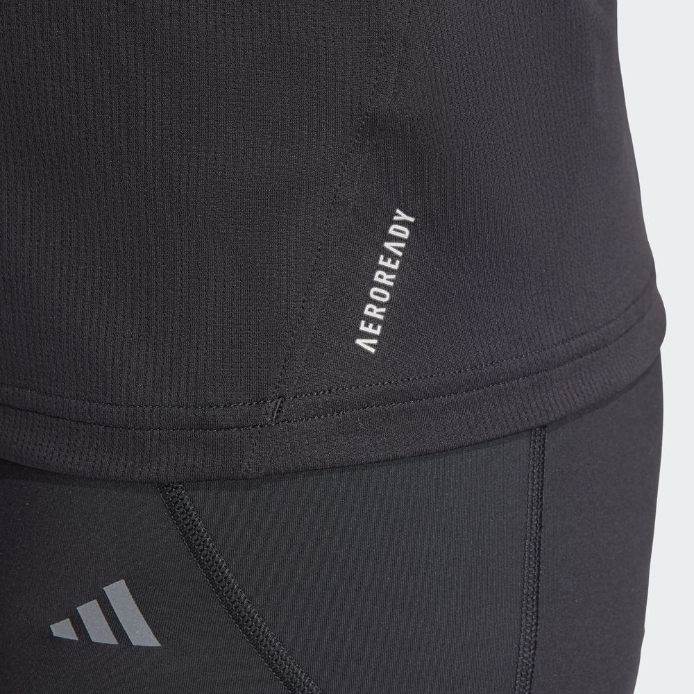 Foto 7 pulgar | Playera Sin Mangas Run It Adidas Negro Mujer