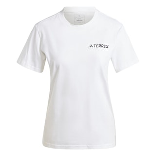 Foto 1 | Playera Estampada Terrex Adidas Blanco Mujer