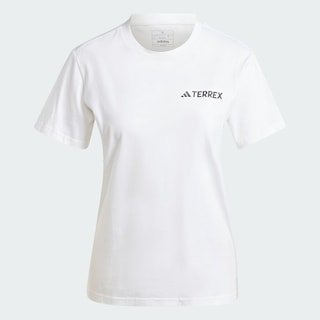 Foto 3 | Playera Estampada Terrex Adidas Blanco Mujer
