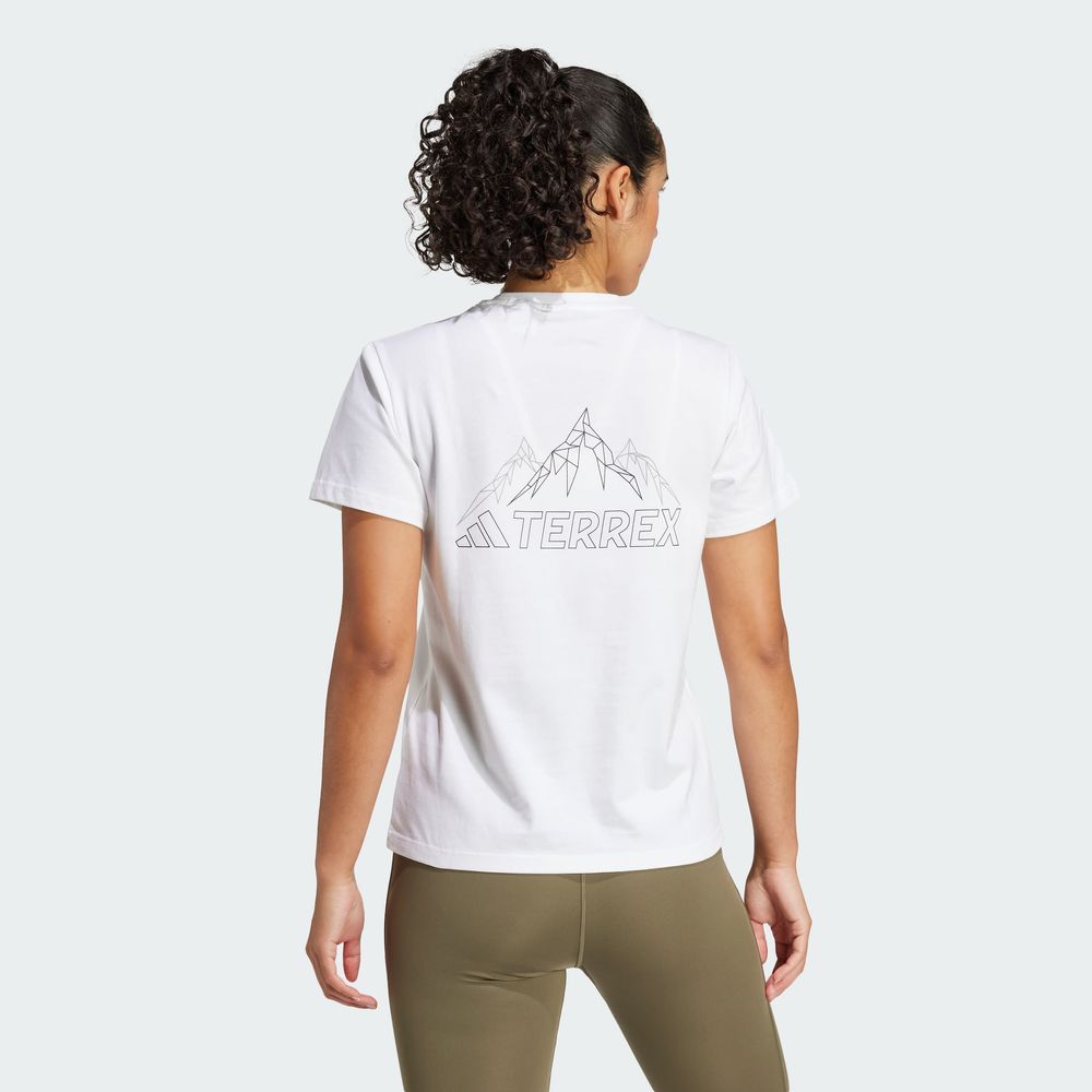 Foto 5 pulgar | Playera Estampada Terrex Adidas Blanco Mujer