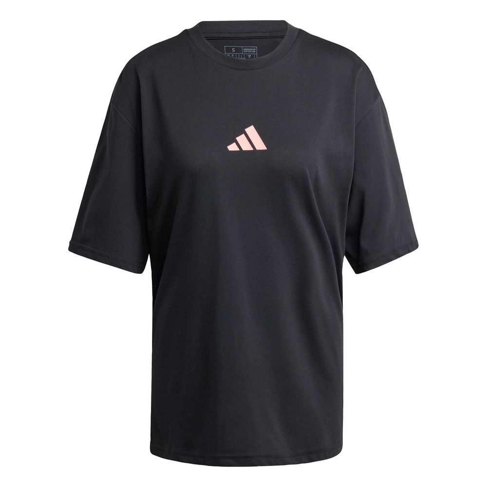 Foto 2 pulgar | Playera Strength Estampada Adidas Negro Mujer