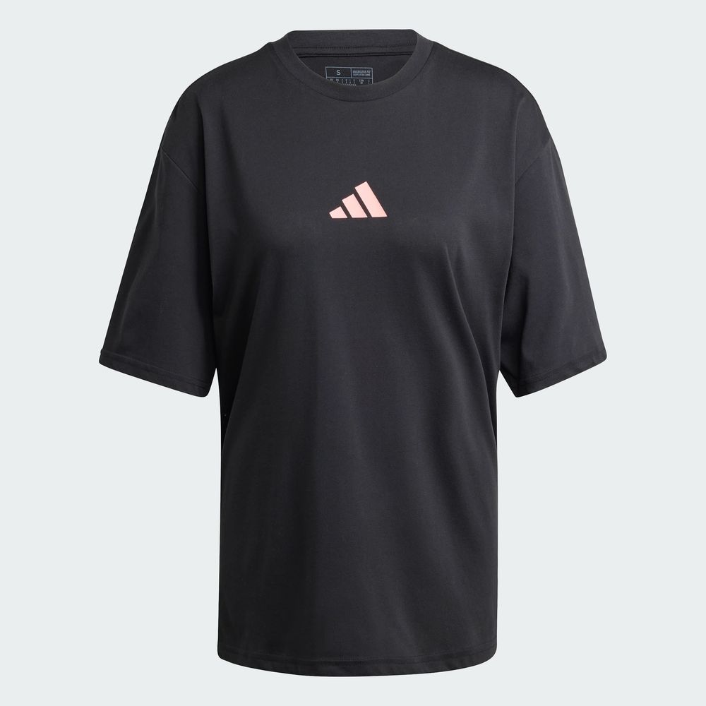 Foto 4 pulgar | Playera Strength Estampada Adidas Negro Mujer