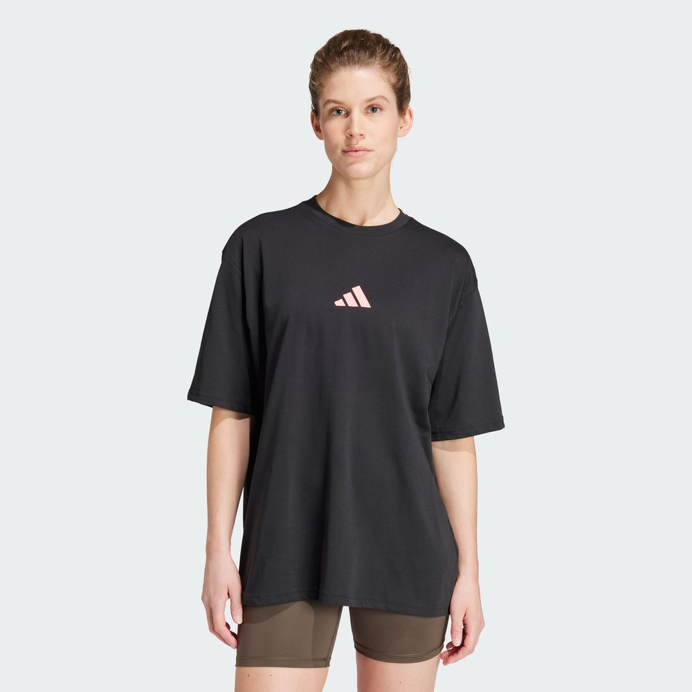 Foto 5 pulgar | Playera Strength Estampada Adidas Negro Mujer