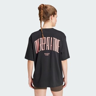 Foto 5 | Playera Strength Estampada Adidas Negro Mujer