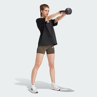 Foto 6 | Playera Strength Estampada Adidas Negro Mujer