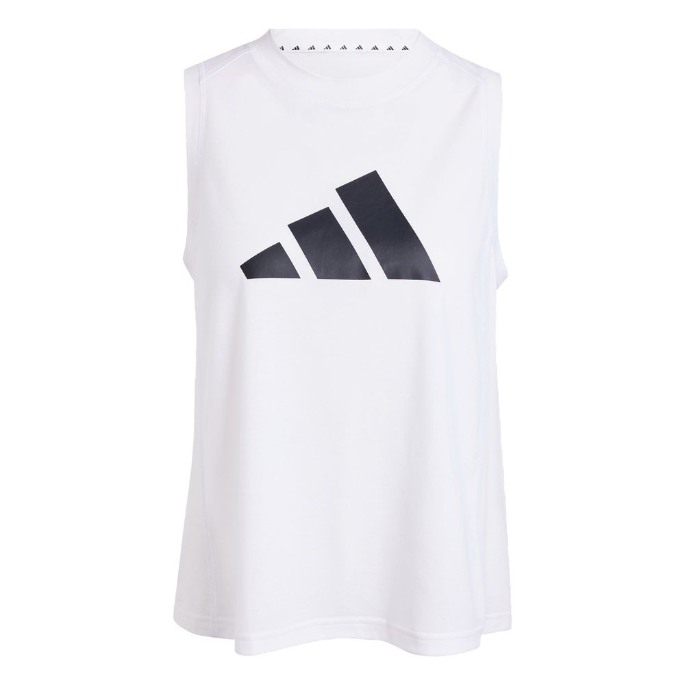 Foto 2 pulgar | Playera Sin Mangas De Entrenamiento Train Essentials Big Performance Logo Adidas Blanco Mujer