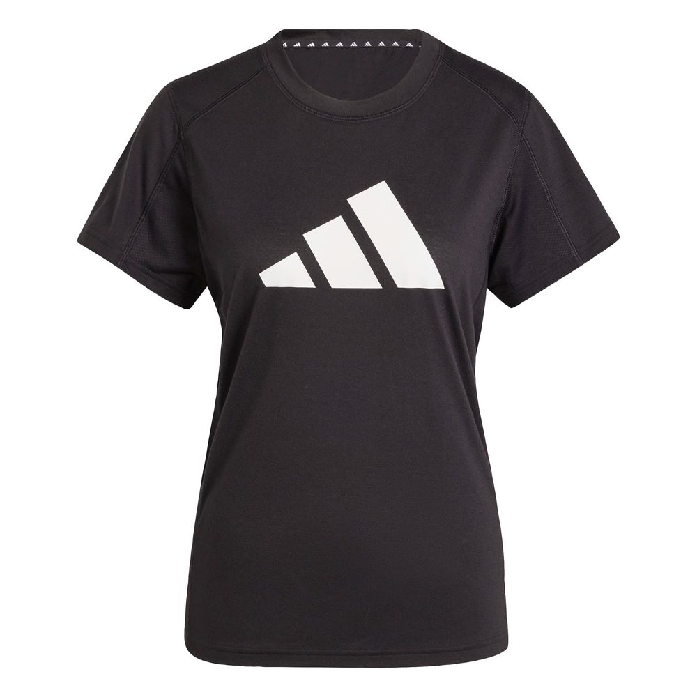 Foto 2 pulgar | Playera De Entrenamiento Train Essentials Big Performance Logo Adidas Negro Mujer