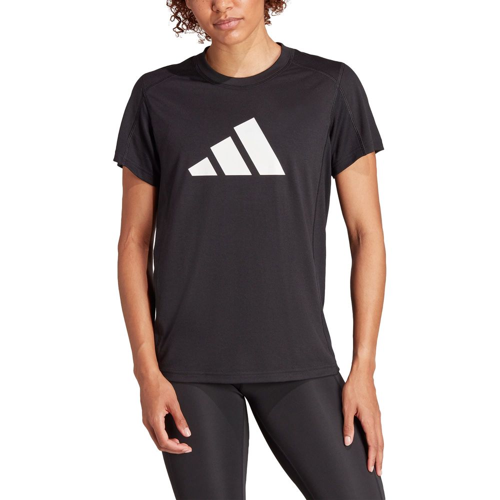 Foto 3 pulgar | Playera De Entrenamiento Train Essentials Big Performance Logo Adidas Negro Mujer