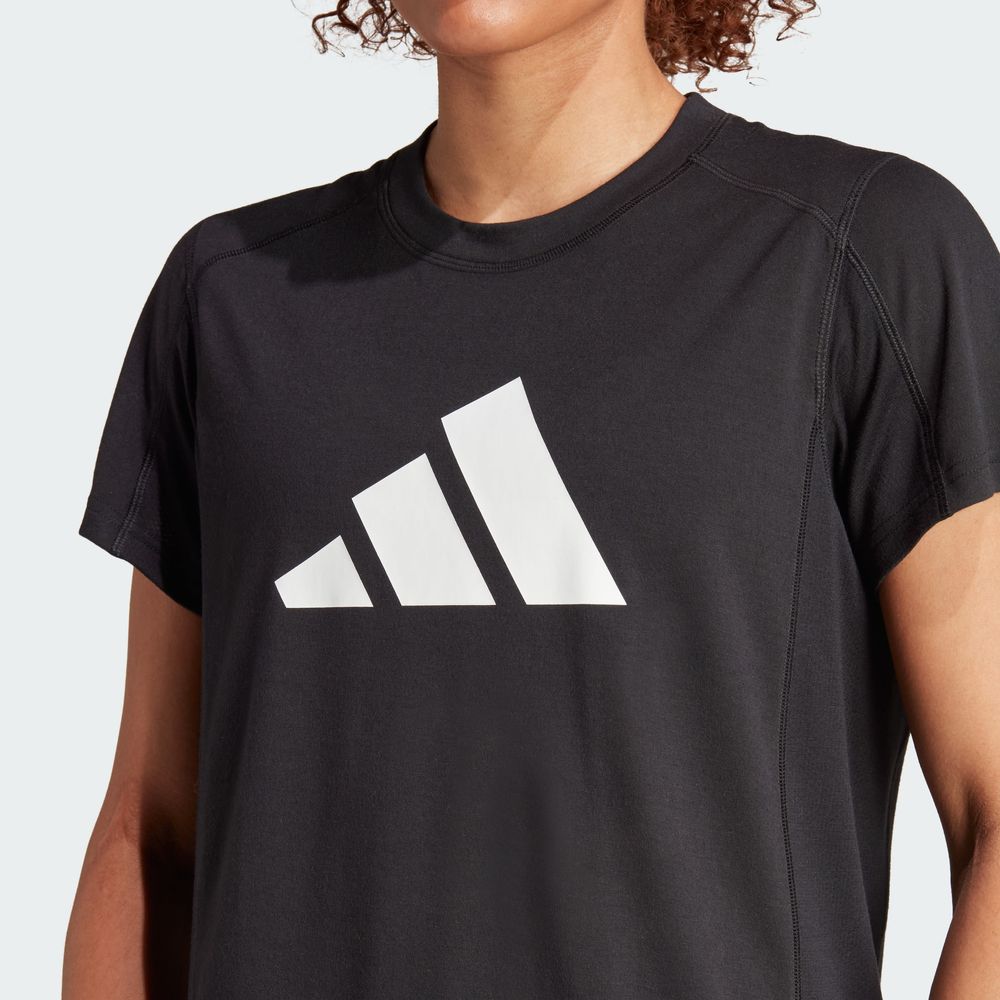 Foto 7 pulgar | Playera De Entrenamiento Train Essentials Big Performance Logo Adidas Negro Mujer