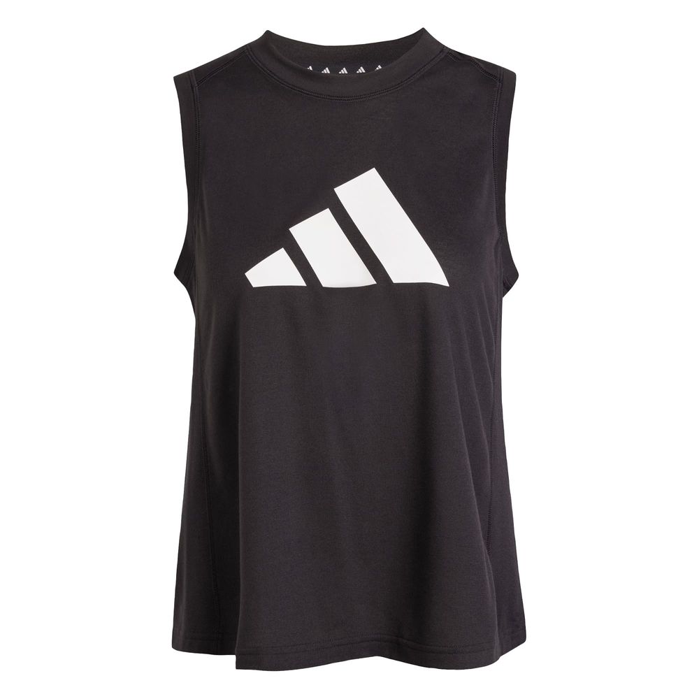 Foto 2 pulgar | Playera Sin Mangas De Entrenamiento Train Essentials Big Performance Logo Adidas Negro Mujer