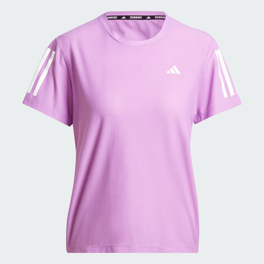 Foto 3 | Playera Own The Run Adidas Violeta Mujer