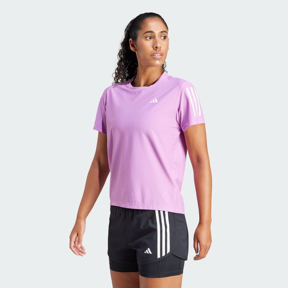 Foto 5 pulgar | Playera Own The Run Adidas Violeta Mujer