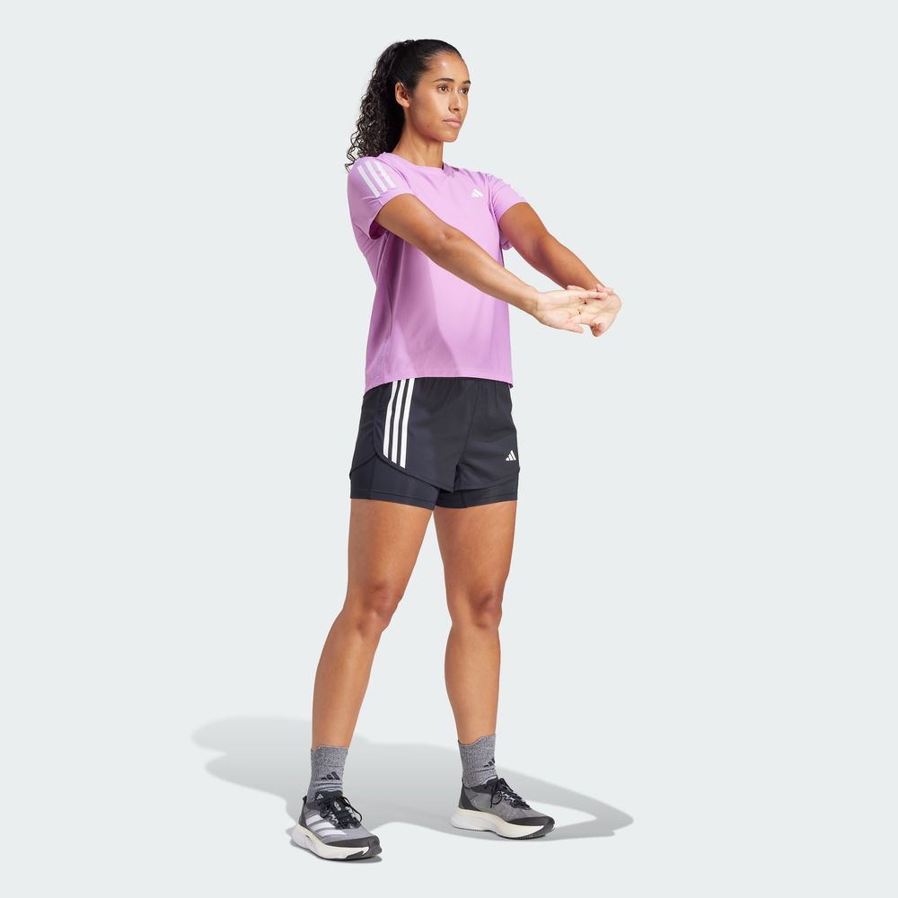Foto 7 pulgar | Playera Own The Run Adidas Violeta Mujer