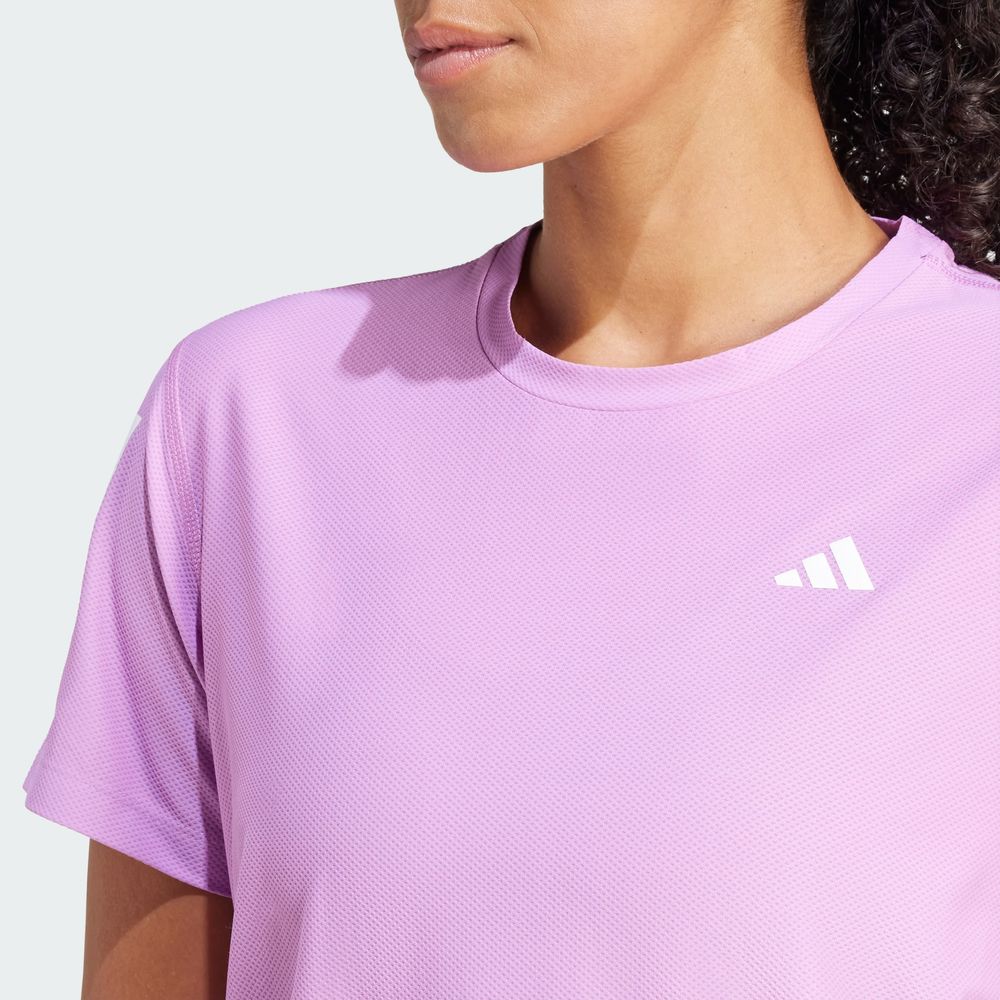 Foto 8 pulgar | Playera Own The Run Adidas Violeta Mujer