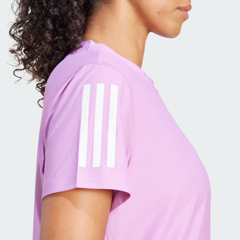 Foto 9 pulgar | Playera Own The Run Adidas Violeta Mujer