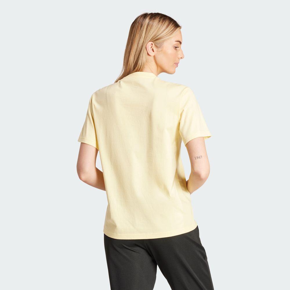 Foto 5 pulgar | Playera Positivity Estampada Adidas Amarillo Mujer