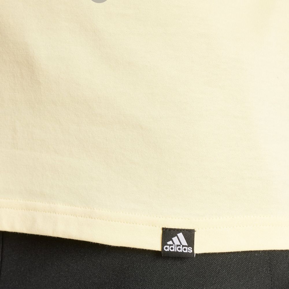 Foto 8 pulgar | Playera Positivity Estampada Adidas Amarillo Mujer