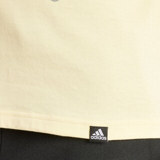 Foto 7 | Playera Positivity Estampada Adidas Amarillo Mujer