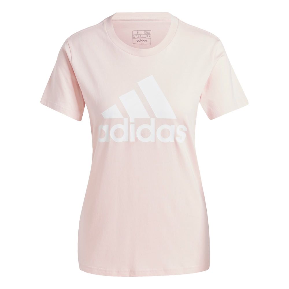 Foto 2 pulgar | Playera Loungewear Essentials Logo Adidas Rosa Mujer
