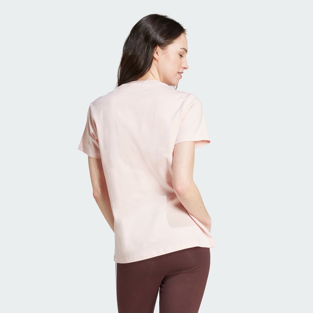 Foto 6 pulgar | Playera Loungewear Essentials Logo Adidas Rosa Mujer