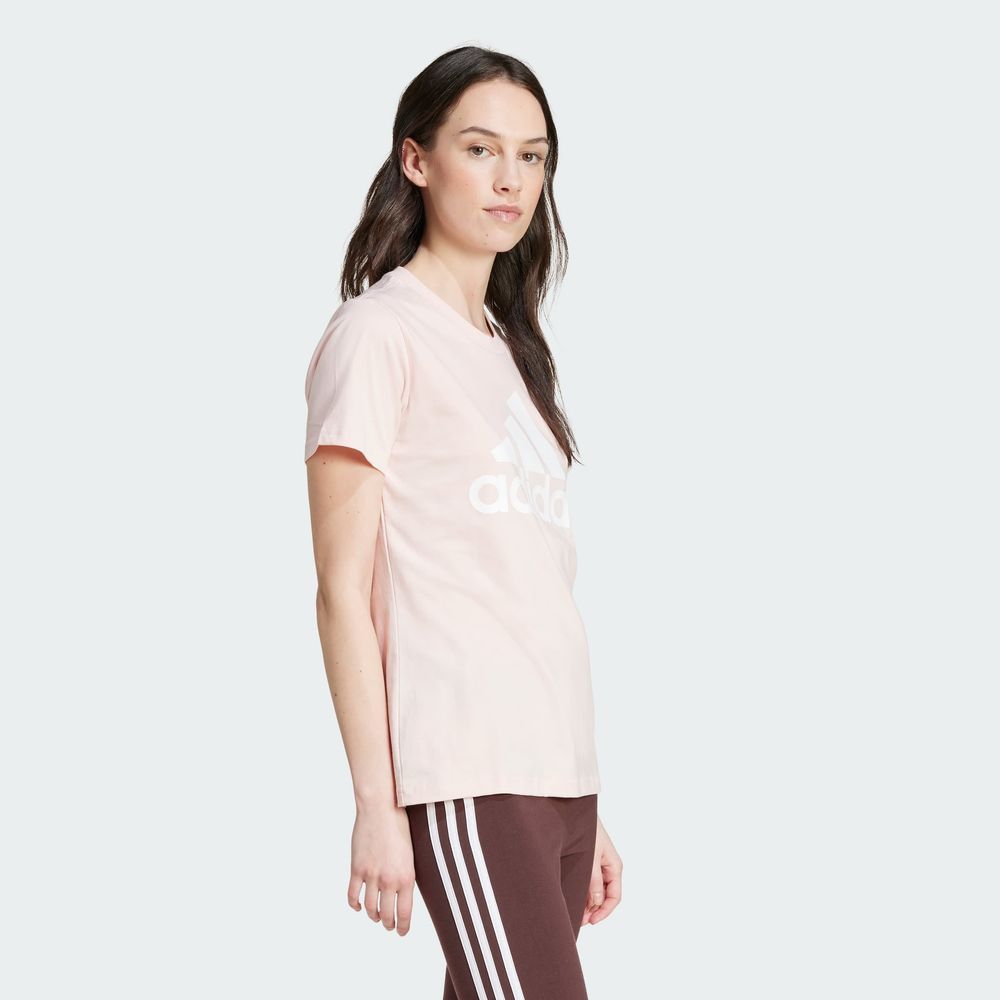 Foto 7 pulgar | Playera Loungewear Essentials Logo Adidas Rosa Mujer
