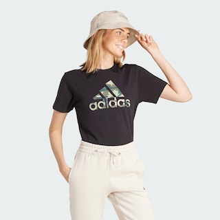 Foto 6 | Playera Camo Estampada Adidas Negro Mujer
