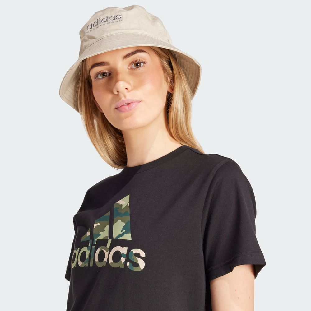 Foto 8 pulgar | Playera Camo Estampada Adidas Negro Mujer