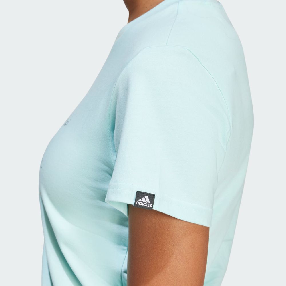 Foto 6 | Playera Mystic Estampada Adidas Turquesa Mujer