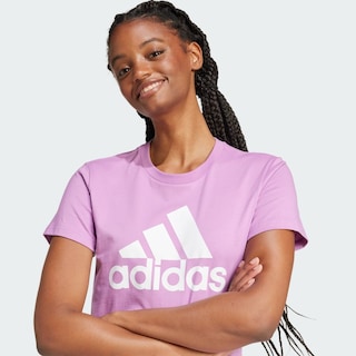 Foto 7 | Playera Loungewear Essentials Logo Adidas Violeta Mujer