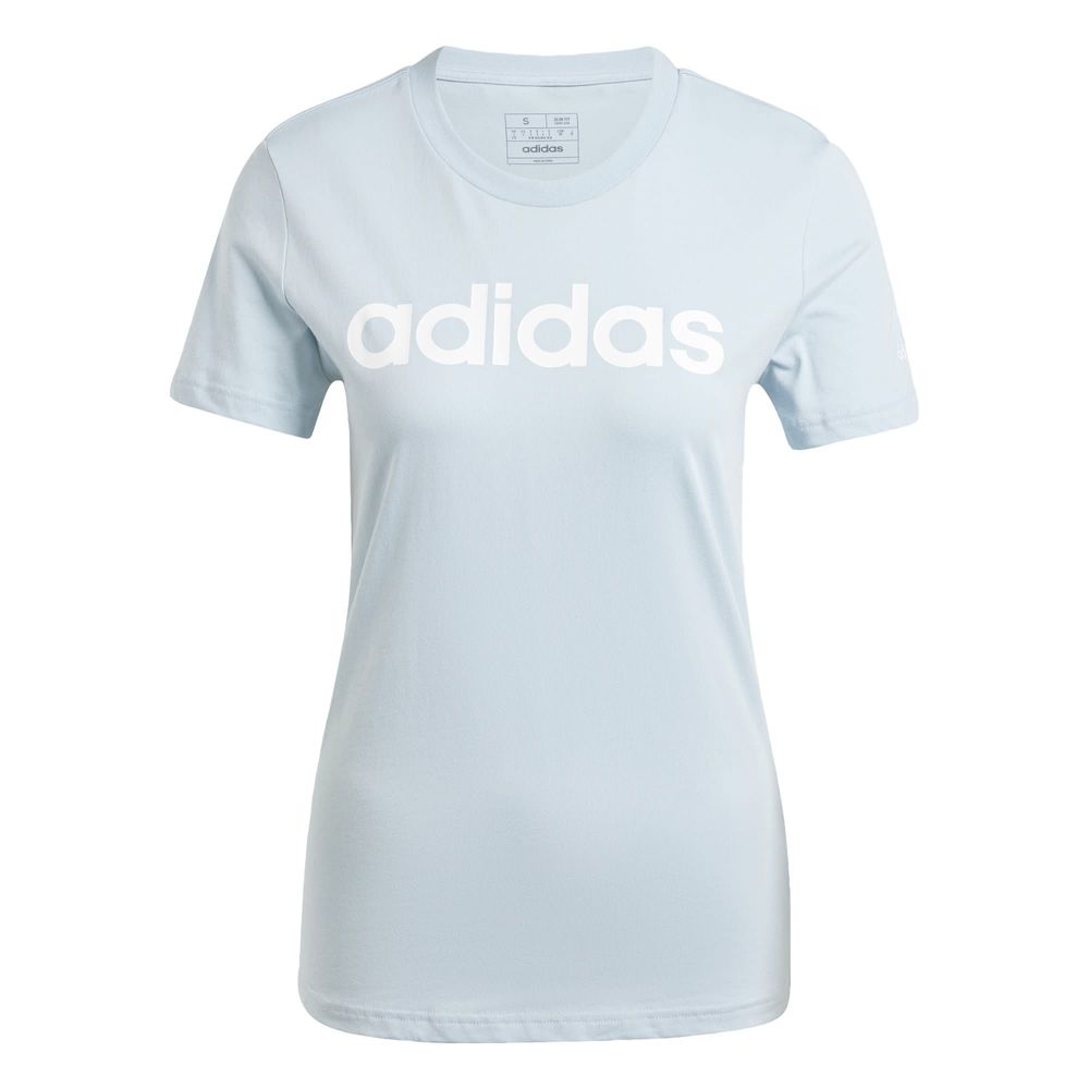 Foto 2 pulgar | Playera Loungewear Essentials Logo Ajustada Adidas Azul Mujer