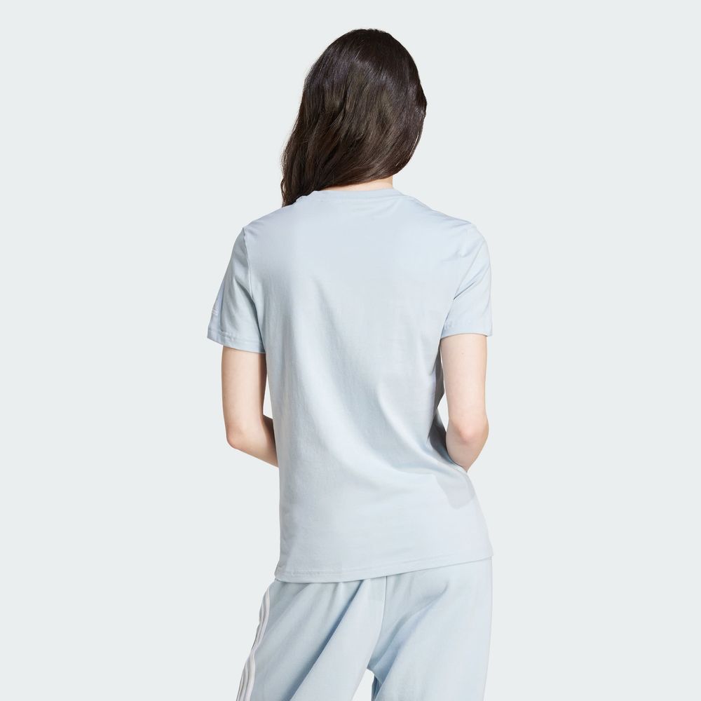 Foto 5 pulgar | Playera Loungewear Essentials Logo Ajustada Adidas Azul Mujer