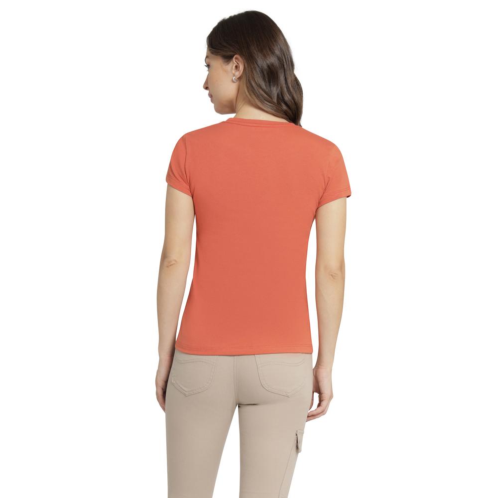 Foto 4 pulgar | Playera Mujer Lee Regular Fit 278 Rojo