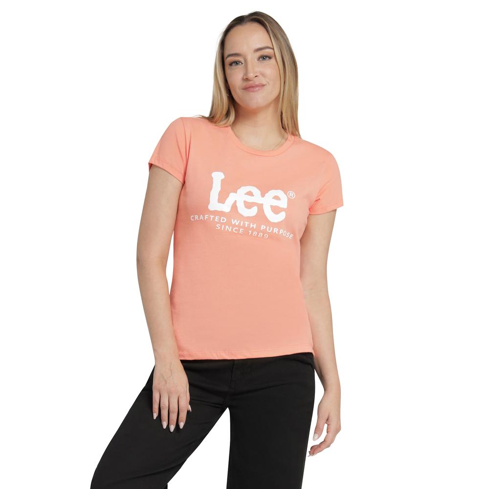 Foto 2 pulgar | Playera Mujer Lee Regular Fit 275 Rosa