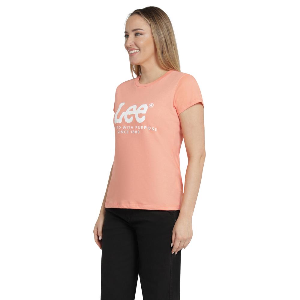 Foto 3 pulgar | Playera Mujer Lee Regular Fit 275 Rosa