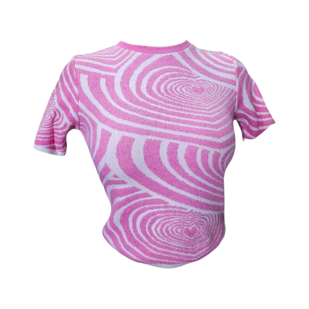 Foto 2 pulgar | Playera Estampado Rosa/blanco Para Dama Om